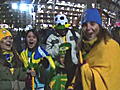 Brazil fans enjoy win over North Korea despite cold
