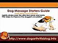 Dog Massage for Dog Arthritis