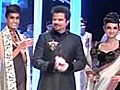Anil walks the ramp at Couture Week