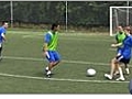 Soccer - Turning to Goal Using a Teammate