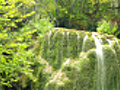 time lapse. waterfall silver stream in Crimea.