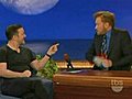 Late Night: Ricky Gervais Mocks Conan’s Mental Breakdown