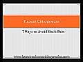 Chiropractors in Tucson - 7 Ways to Avoid Back Pain