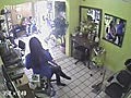 Armed Robbery At Hair Salon (CCTV)