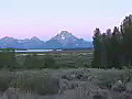 Royalty Free Stock Video HD Footage Scenic View of Grand Tetons Mountain Range in Wyoming