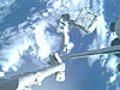 STS-126 Conducts First Spacewalk