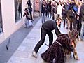 Flashmob contra el uso de pieles en Madrid