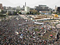 Tahrir Square attracts huge crowds for &#039;day of departure&#039; - video