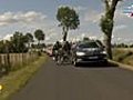Tour de France: Accident avec une voiture de France Télé