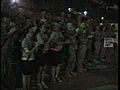 Troops Watch Diamondbacks Game on 4th of July in Talil