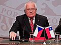 Raw Video: Czech President Steals Pen