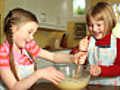 Girls baking