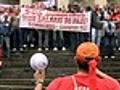 Bombeiros fazem nova manifestação no Centro do Rio