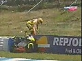 Valentino Rossi fait un arrêt au stand particulier