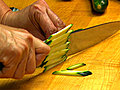 Cutting Julienne Strips &#8212; Zucchini