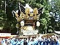 徳畑天神社　奥中　拝殿前　屋台差し上げ　その２