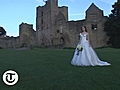 Designer wedding dresses at Ludlow Castle