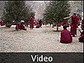 13. Video: Monks debating in the snow. - Lhasa, China