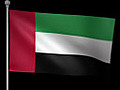 United Arab Emirates Flag Stock Footage