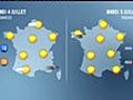 Météo du dimanche 3 juillet