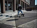 skate video (flip sur 3 marche)