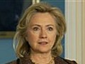 Clinton Insists Libya’s Gadhafi Halt Violence