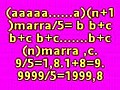 111111taqssime5= 0222222,2. 2222222222222taqssime5=044444444444,4.hadhé