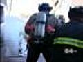Kenny Peterson Struggles With The Fire Hose