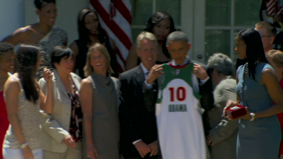 Swin Cash Visit to the White House