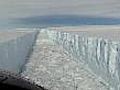 Ice shelf hangs by a thread