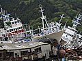 Tsunami-tossed Ships Rescued in Japan