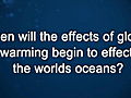 Curiosity: Jeff Koseff: Global Warming and the Oceans