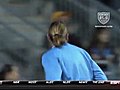 Female Football Player Hits Guy Carrying Hot Dog