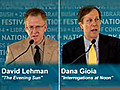 2004 National Book Festival - Dana Gioia & David Lehman