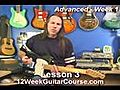 Free Electric Guitar Lessons Advanced Week 1 Lesson 3