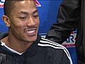 Derrick Rose talks at NBA All Star Weekend