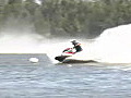 Royalty Free Stock Video HD Footage Riding Jet Skis on a Lake in Ft. Lauderdale,  Florida