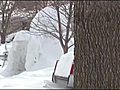 Nebraska man makes igloo