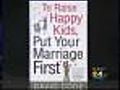 Author Advises Parents To Put Marriage First