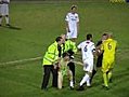 Soccer Player Gets Carded For Tackling Streaker