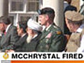 U.S. President Obama Fires General McChrystal