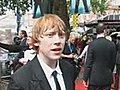 Actor Rupert Grint likes the thunder