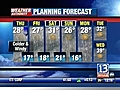 VIDEO: 13WHAM Weather Authority Midday Forecast &amp;#8212; 2/19/09