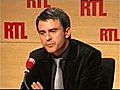 Manuel Valls sur RTL : 