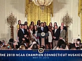 President Obama Welcomes the Connecticut Huskies