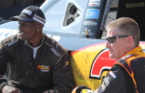 Ochocinco burns rubber with Jeff Burton