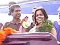 Grand welcome for Super Saina