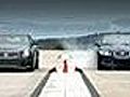 2009 Cadillac CTS-V vs. 2010 Jaguar XFR Drag Race Video