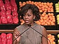 First lady takes on obesity,  Oprah