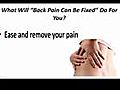 Sciatica Help - Herniated,  Bulging Disc - Chronic Back Pain - Back Pain Can Be Fixed